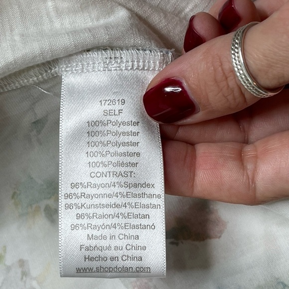 Anthropologie Dolan Floral Long Ruffle Sleeve Blouse Size Medium - Picture 10 of 15